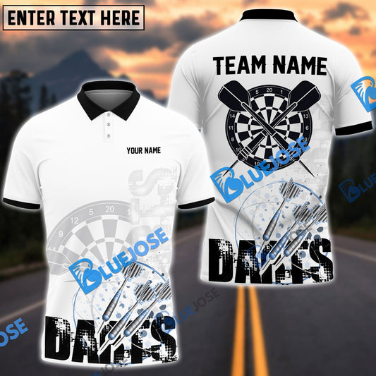 BlueJose Darts Stylist Pro Personalized Name, Team Name Shirt (4 Colors)