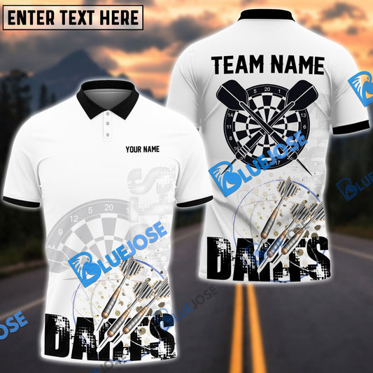 BlueJose Darts Stylist Pro Personalized Name, Team Name Shirt (4 Colors)