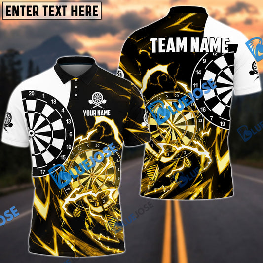 BlueJose Thunder Impact Darts Personalized Name, Team Name Shirt (6 Colors)
