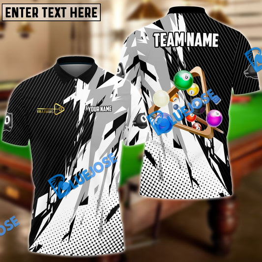 BlueJose Billiards Ball 8 Champion Personalized Name, Team Name Unisex Shirt (6 Colors)
