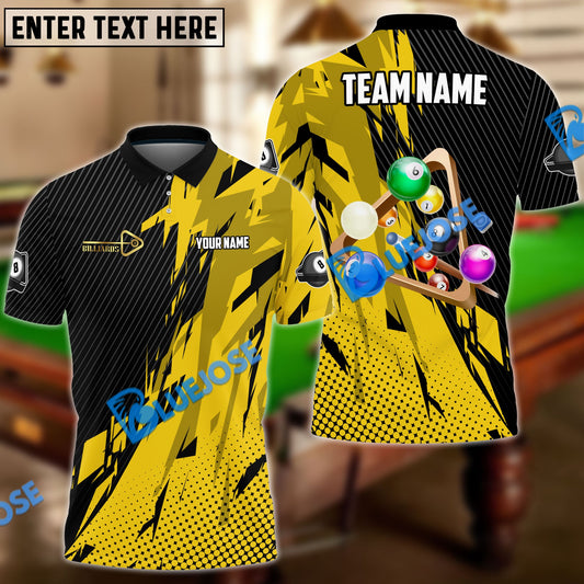 BlueJose Billiards Ball 8 Champion Personalized Name, Team Name Unisex Shirt (6 Colors)