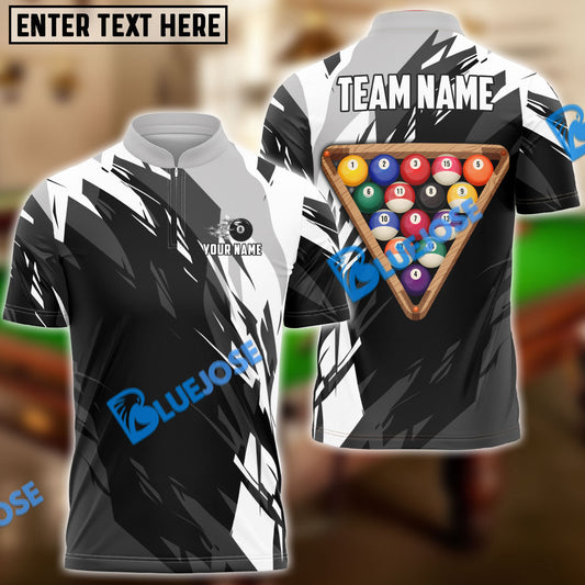 BlueJose Billiards Ball 8 Victory Rack Personalized Name, Team Name Unisex Shirt (6 Colors)