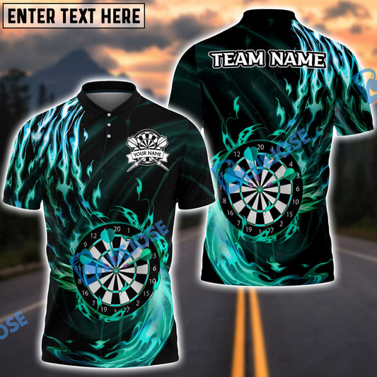 BlueJose Darts Fire Claws Personalized Name, Team Name Shirt (4 Colors)