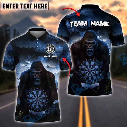 BlueJose Darts Kong Bigfoot Personalized Name, Team Name Shirt (4 Colors)
