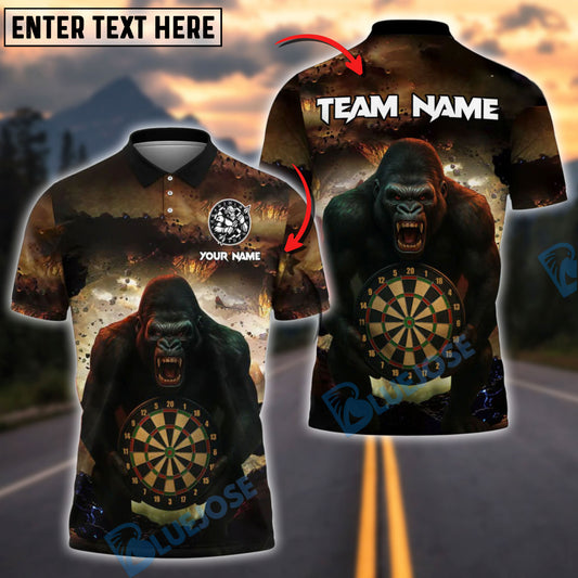 BlueJose Darts Kong Bigfoot Personalized Name, Team Name Shirt (4 Colors)