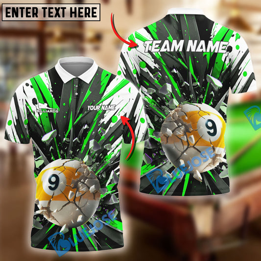 BlueJose Billiards Ball 9 Breaking Bad Personalized Name Shirt (4 Colors)