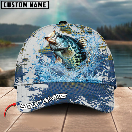 Bluejose Crappie Fishing Hooked On Victory Personalized Cap