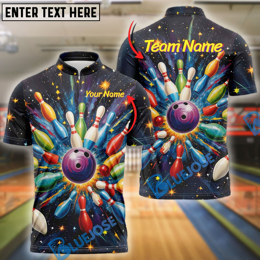 BlueJose Bowling Colorful Vintage Personalized Shirt