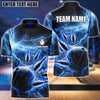 BlueJose Personalized Name and Team Name Thunder Color Bowling Player Multicolor 3D Shirt