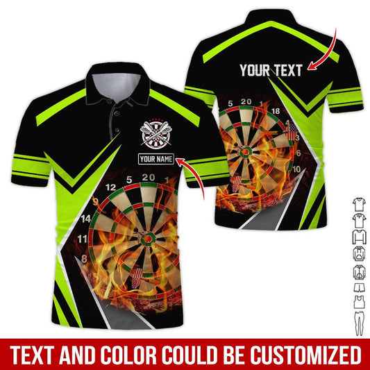 BlueJose Dartboard Lighting Personalized Name Shirt (6 Colors)