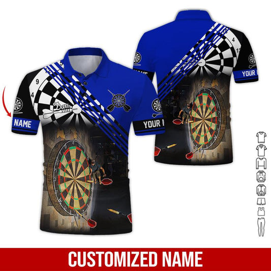 BlueJose Love Trumpet Darts Personalized Name Shirt (12 Colors)