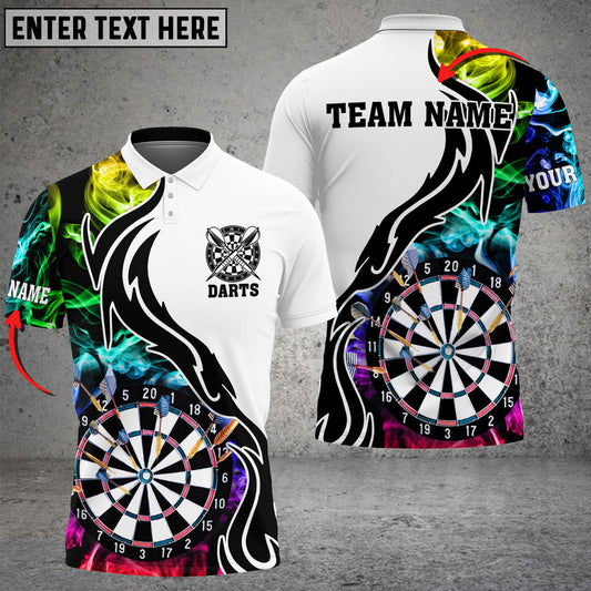 BlueJose Darts Smoke Pattern Personalized Name Shirt