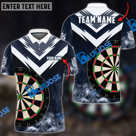 BlueJose Darts Fire Thunder Arrow Pattern Personalized Name Shirt (6 Colors)