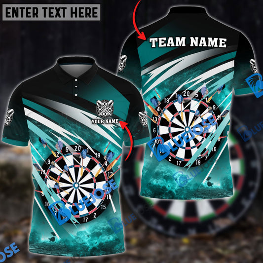 BlueJose Darts Explosion Personalized Name, Team Name Shirt (4 Colors)