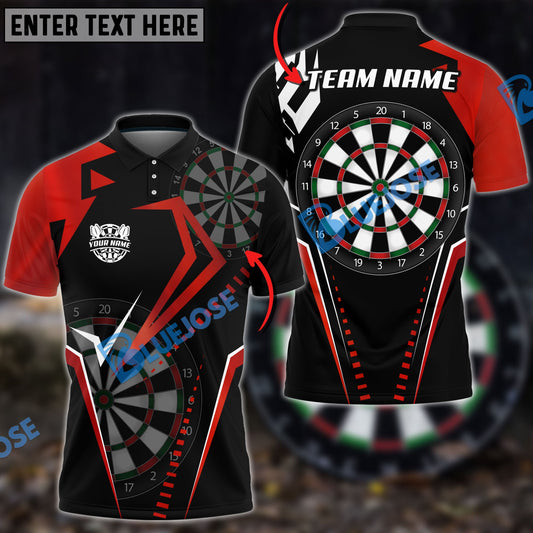 BlueJose Darts Crazy Loop Personalized Name, Team Name Shirt (4 Colors)