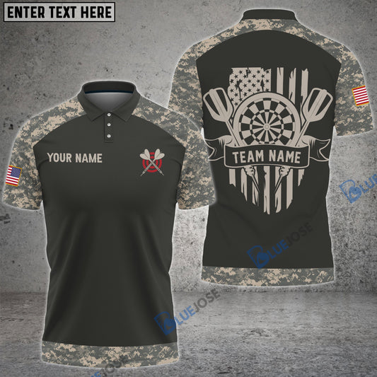 BlueJose Military Darts Customized Name, Team Name Unisex Shirt