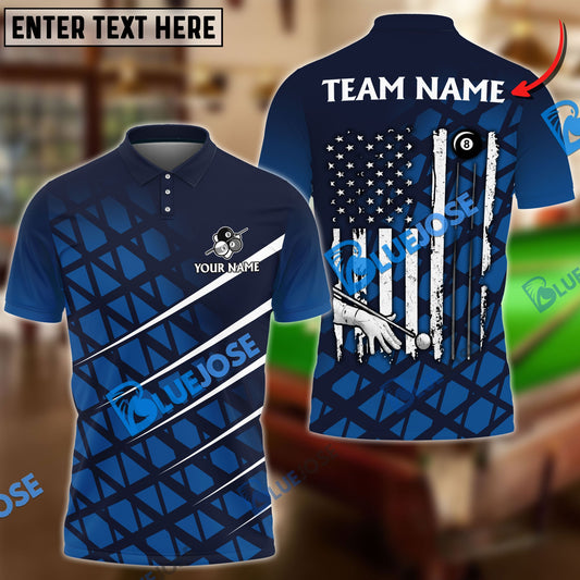 BlueJose Billiards Ball 8 To The New America Personalized Name Shirt (4 Colors)