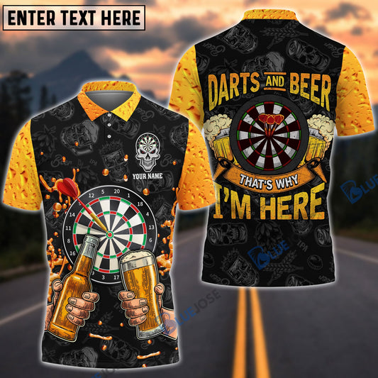 BlueJose Darts & Beer Personalized Name Shirt
