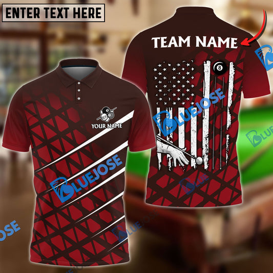 BlueJose Billiards Ball 8 To The New America Personalized Name Shirt (4 Colors)