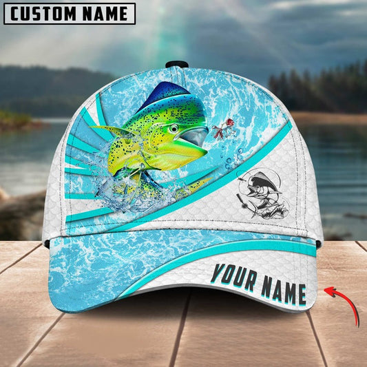Bluejose Mahi Mahi Fishing Water Tornado Personalized Cap