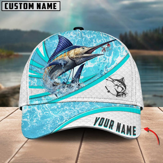 Bluejose Marlin Fishing Water Tornado Personalized Cap