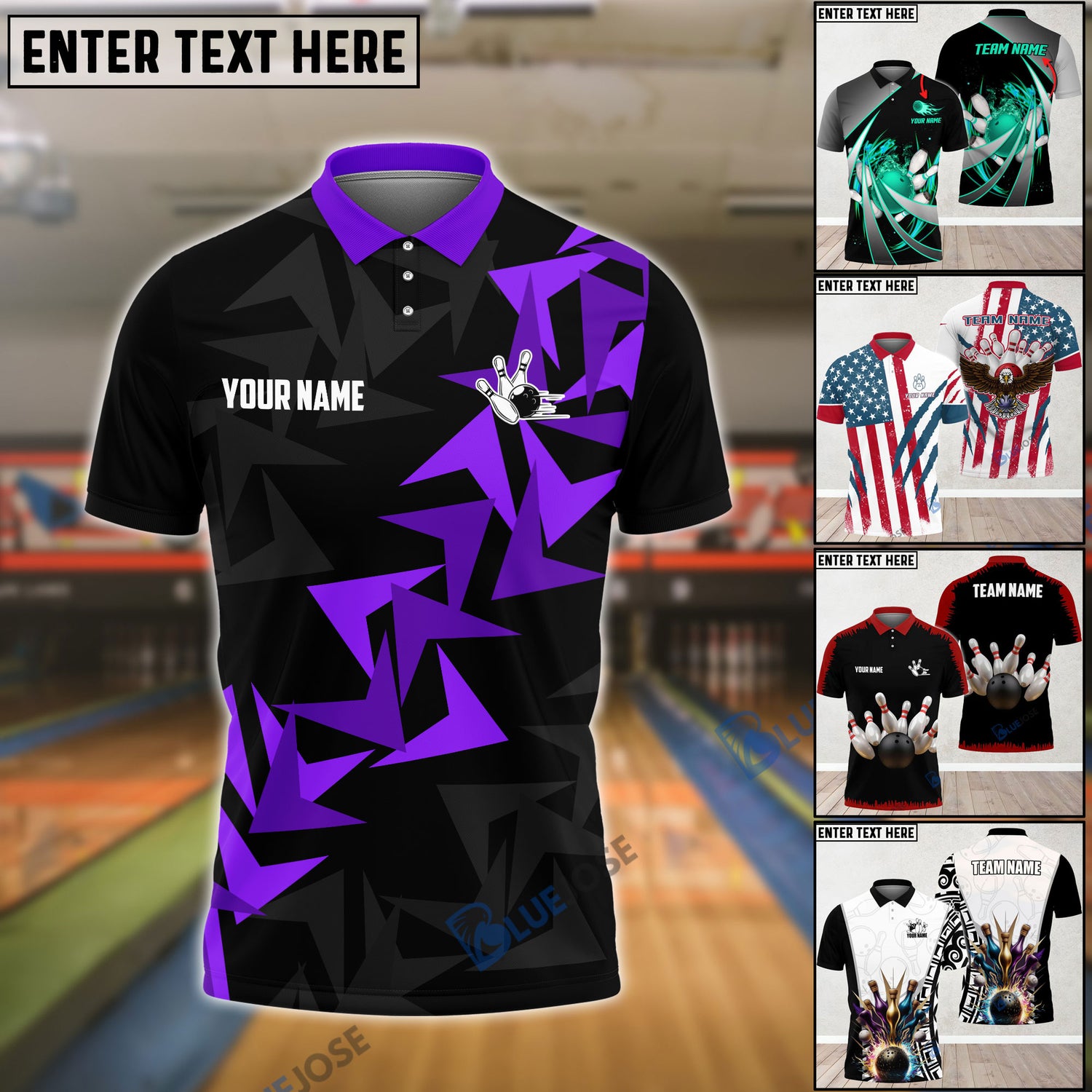 Bluejoses Bowling Custom Name 3D Shirt