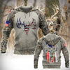 BlueJose Ripped Deer American Flag Camouflage Hunting Apparels