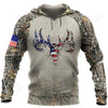 BlueJose Ripped Deer American Flag Camouflage Hunting Apparels