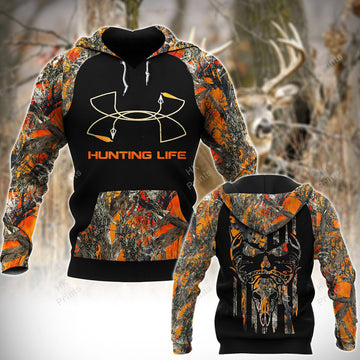 BlueJose Personalized Bow Hunting Life Orange Camouflage Hunting Apparels