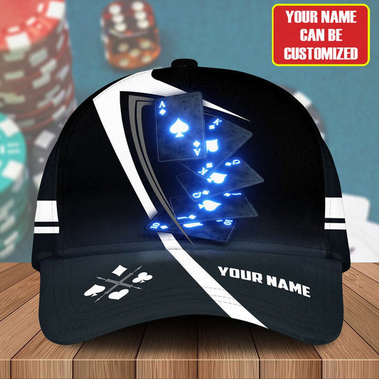 BlueJose Personalized Name Poker Cap