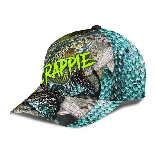 BlueJose Personalized Crappie On Skin Fishing Cap