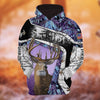 BlueJose Personalized Name The Unique Hunting Hoodie & Zip Hoodie  Multicolor