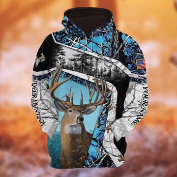 BlueJose Personalized Name The Unique Hunting Hoodie & Zip Hoodie  Multicolor