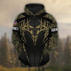 BlueJose Personalized Name The Best Deer Hunting Hoodie & Zip Hoodie Camo Style  Multicolor