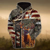 BlueJose Personalized Name American Deer Hunting Hoodie & Zip Hoodie 3D Multicolor