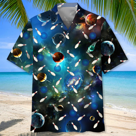 BlueJose Bowling Space Hawaiian Shirt