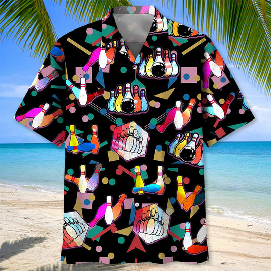 BlueJose Bowling Colorful Hawaiian Shirt