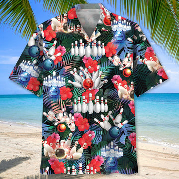 BlueJoses Bowling Tropical Hawaiian Shirt