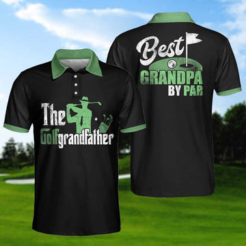 BlueJose Best Grandpa By Par Polo Shirt