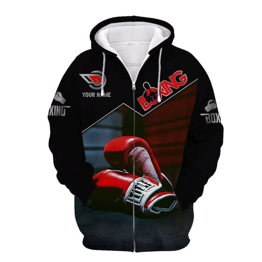 BlueJose Skull Boxing Player 3D Hoodie