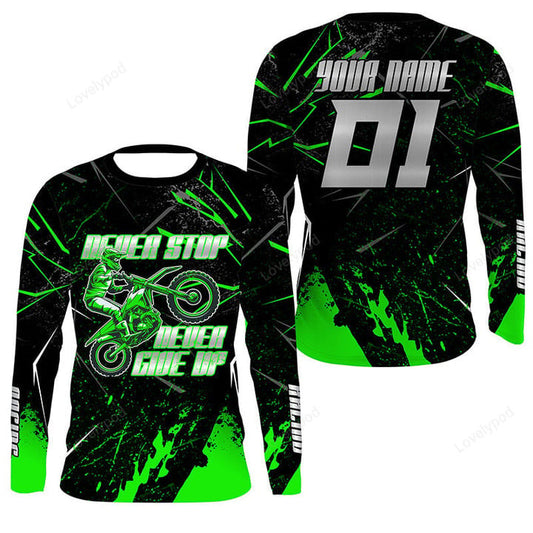 BlueJose Custom Motocross Dirt Bike Off-Road Motorcycle 3D Shirt