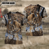 BlueJose Custom Name Hunting Deer Autunm Style Shirt 3D Shirts