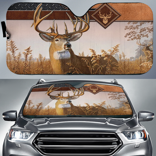 BlueJose Deer All Over Printed 3D Sun Shade