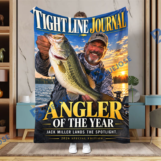 BlueJose Angler of the Year – Personalized Fishing Photo Blanket
