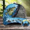 BlueJose Custom Name Fishing Water Pattern Cap