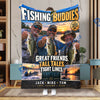 BlueJose Fishing Buddies – Personalized Photo Blanket with Names and Location