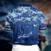 BlueJose Premium Veteran U.S Navy 3D Polo All Over Printed