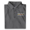 BlueJose Multicolor Unique Vietnam Veteran Polo Shirt