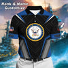 BlueJose Premium Personalised U.S Multiple Service Veteran Polo Shirt