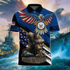 BlueJose Premium U.S Multiple Service Veteran Polo Shirt